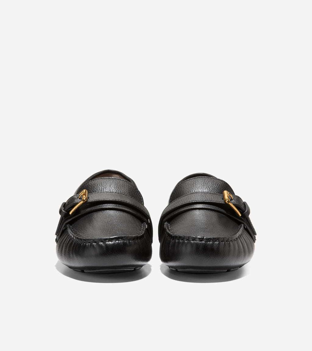 Women's Eileen Buckle Drivers-Black