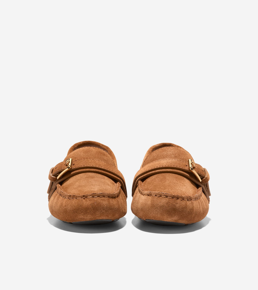 Women's Eileen Buckle Drivers-Tobacco