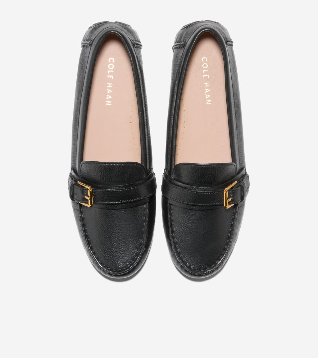 Women's Eileen Buckle Drivers-Black