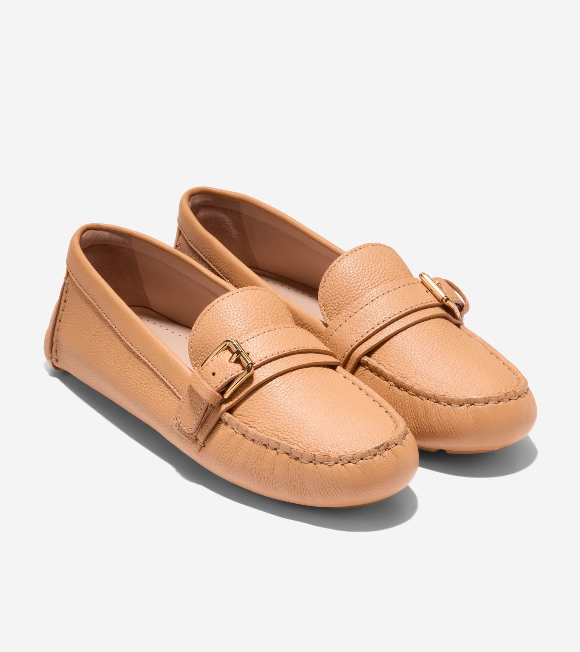 Women's Eileen Buckle Drivers-Biscuit Baby