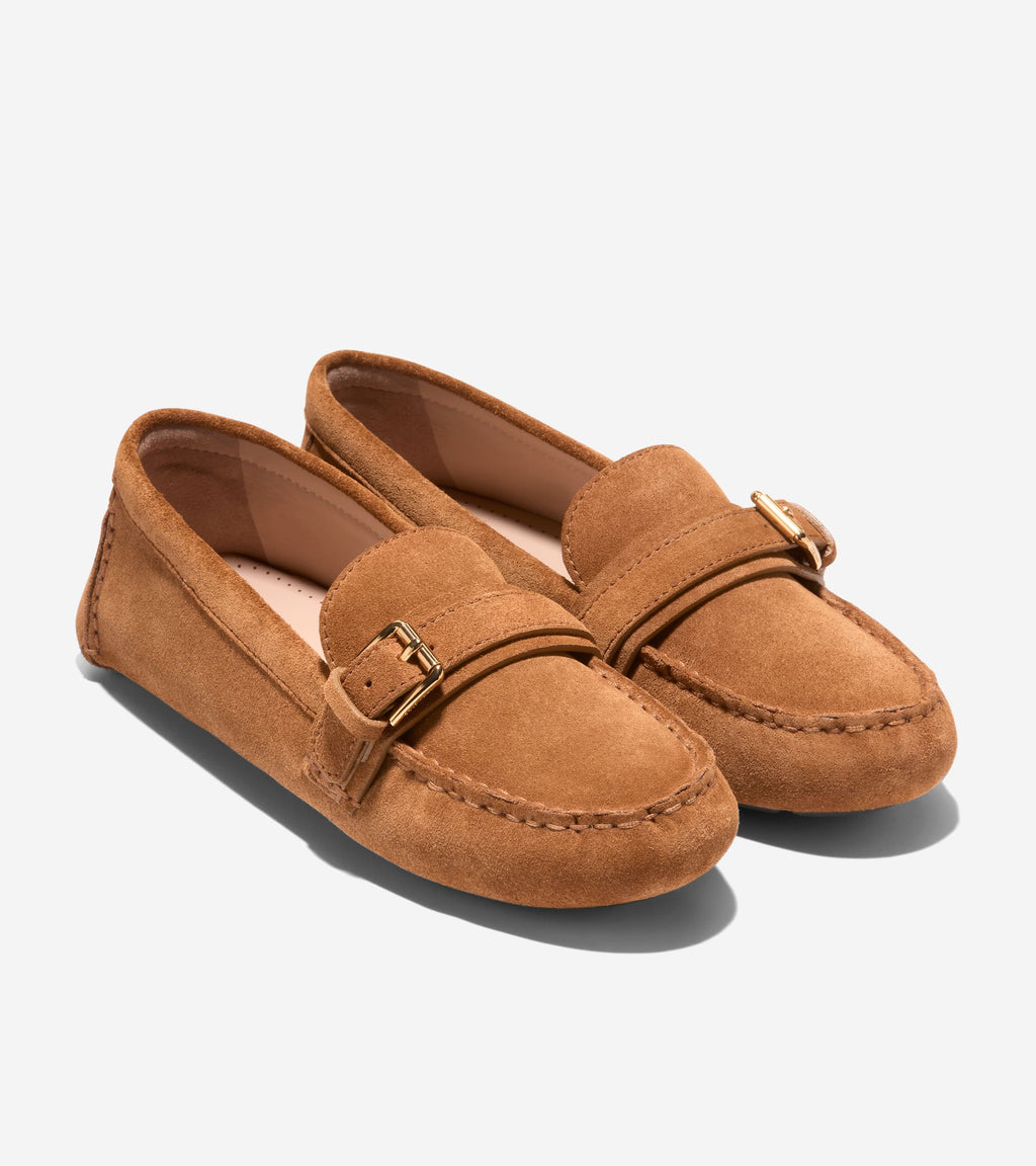 Women's Eileen Buckle Drivers-Tobacco