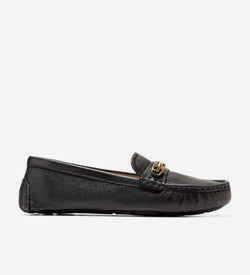 Women's Emeryn Horsebit Driving Shoes-Black