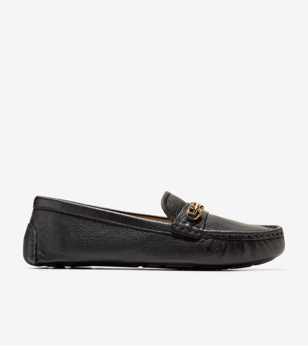 Women's Emeryn Horsebit Driving Shoes-Black