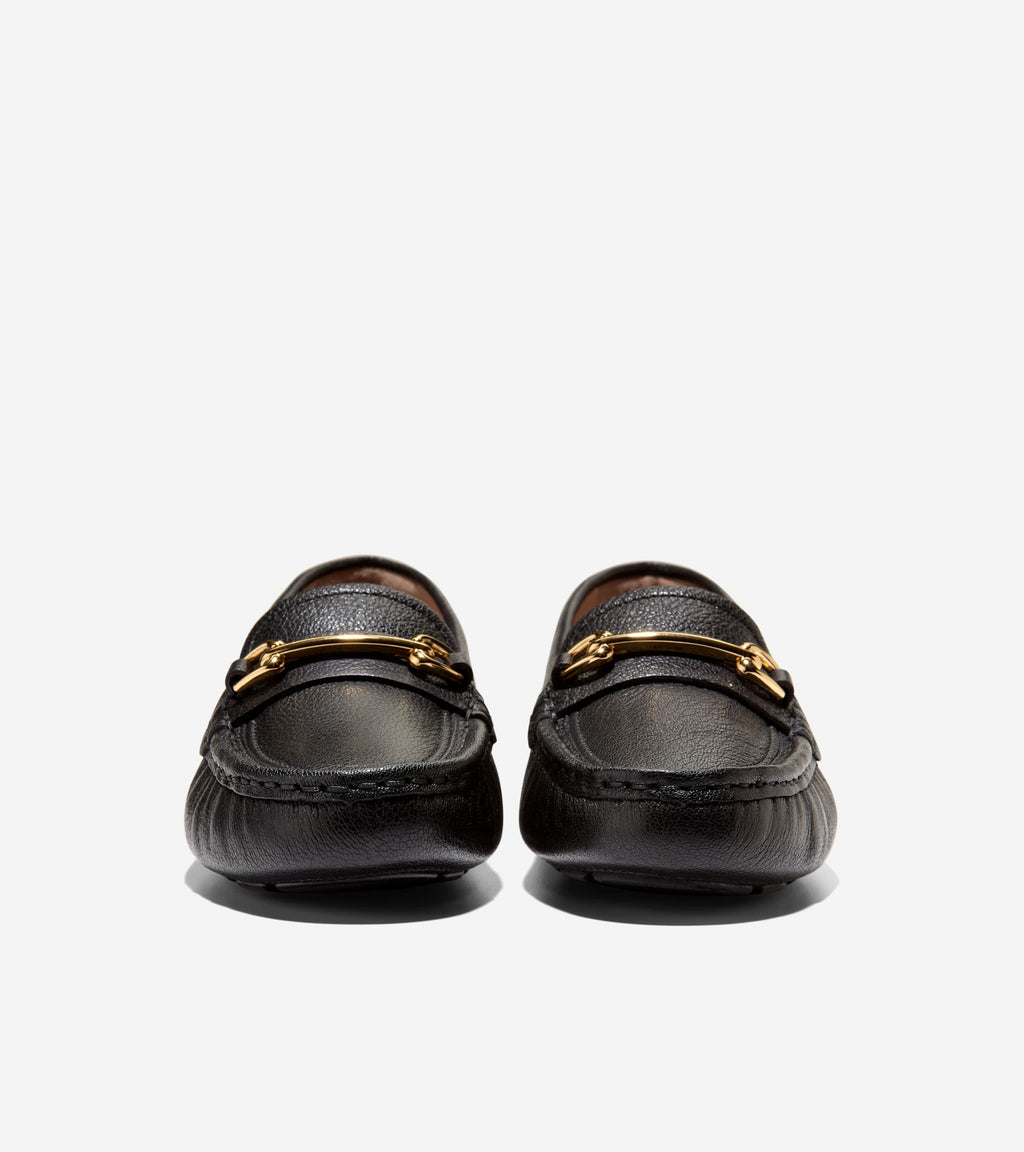 Women's Emeryn Horsebit Driving Shoes-Black