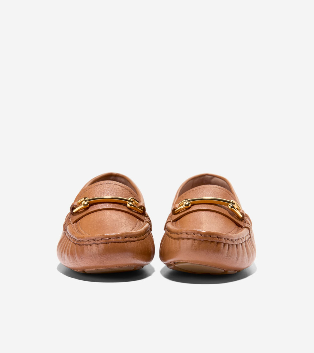 Women's Emeryn Horsebit Driving Shoes-Dark Caramel