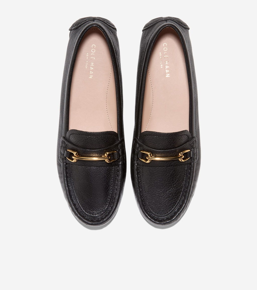 Women's Emeryn Horsebit Driving Shoes-Black