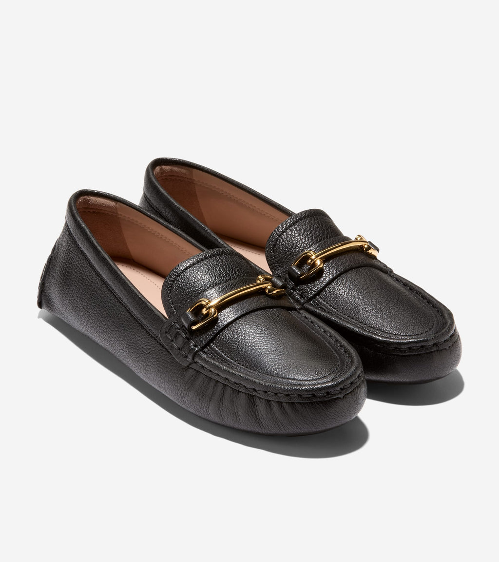Women's Emeryn Horsebit Driving Shoes-Black