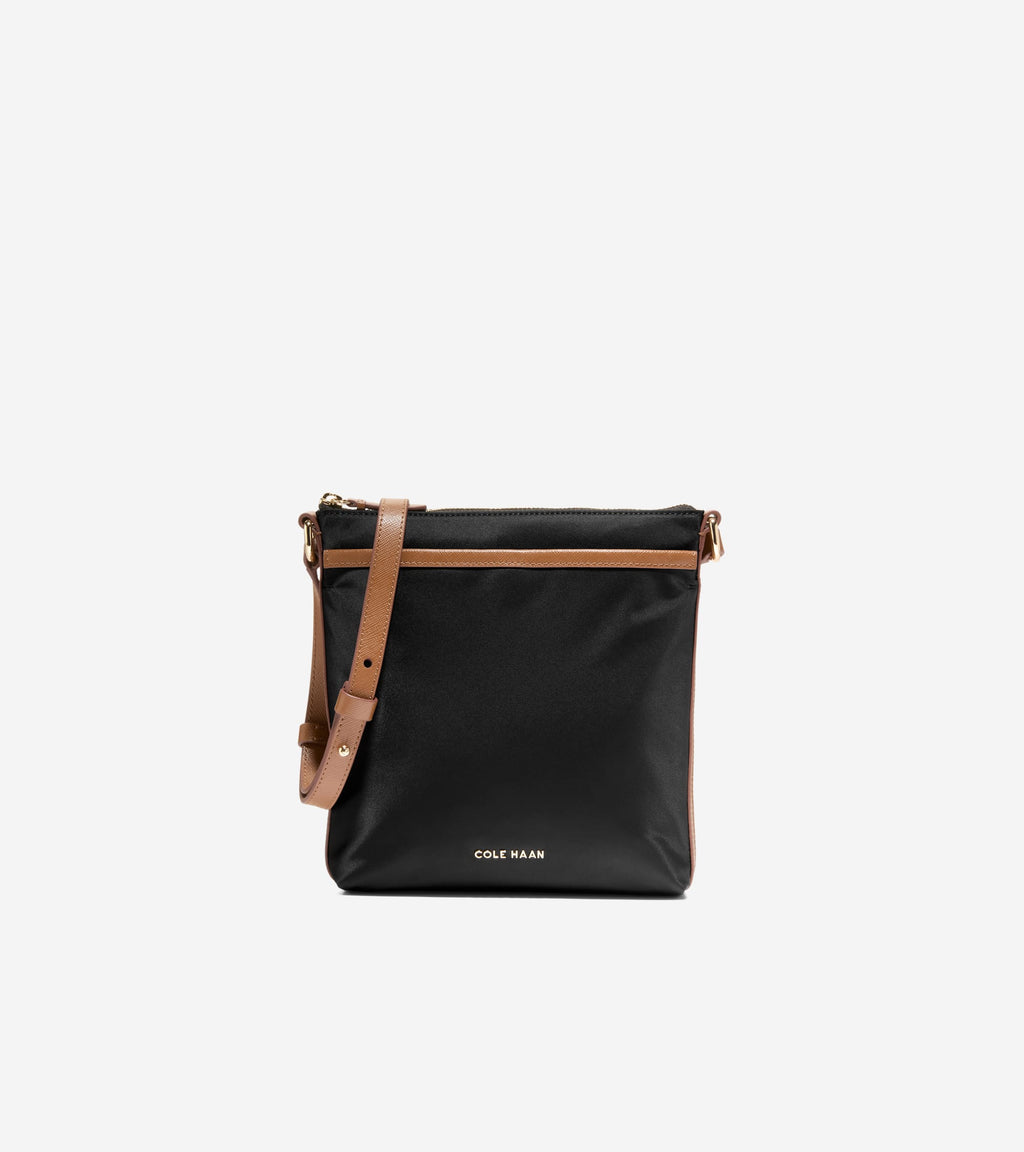 Women's Emily Nylon Crossbody-Black-Golden Honey