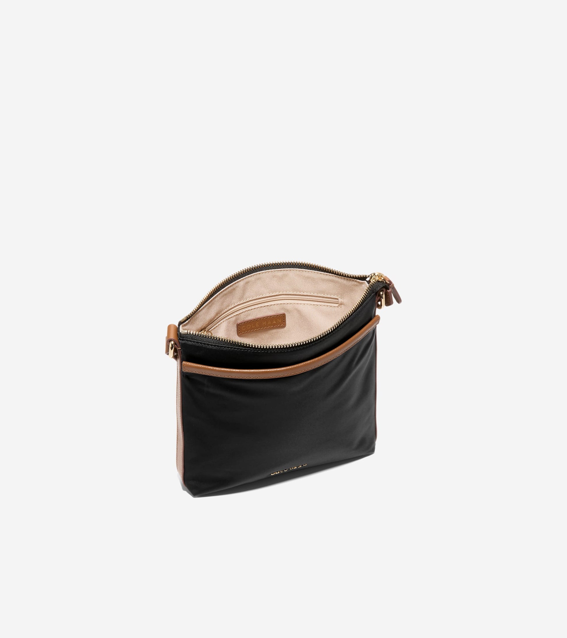 Women's Emily Nylon Crossbody-Black-Golden Honey