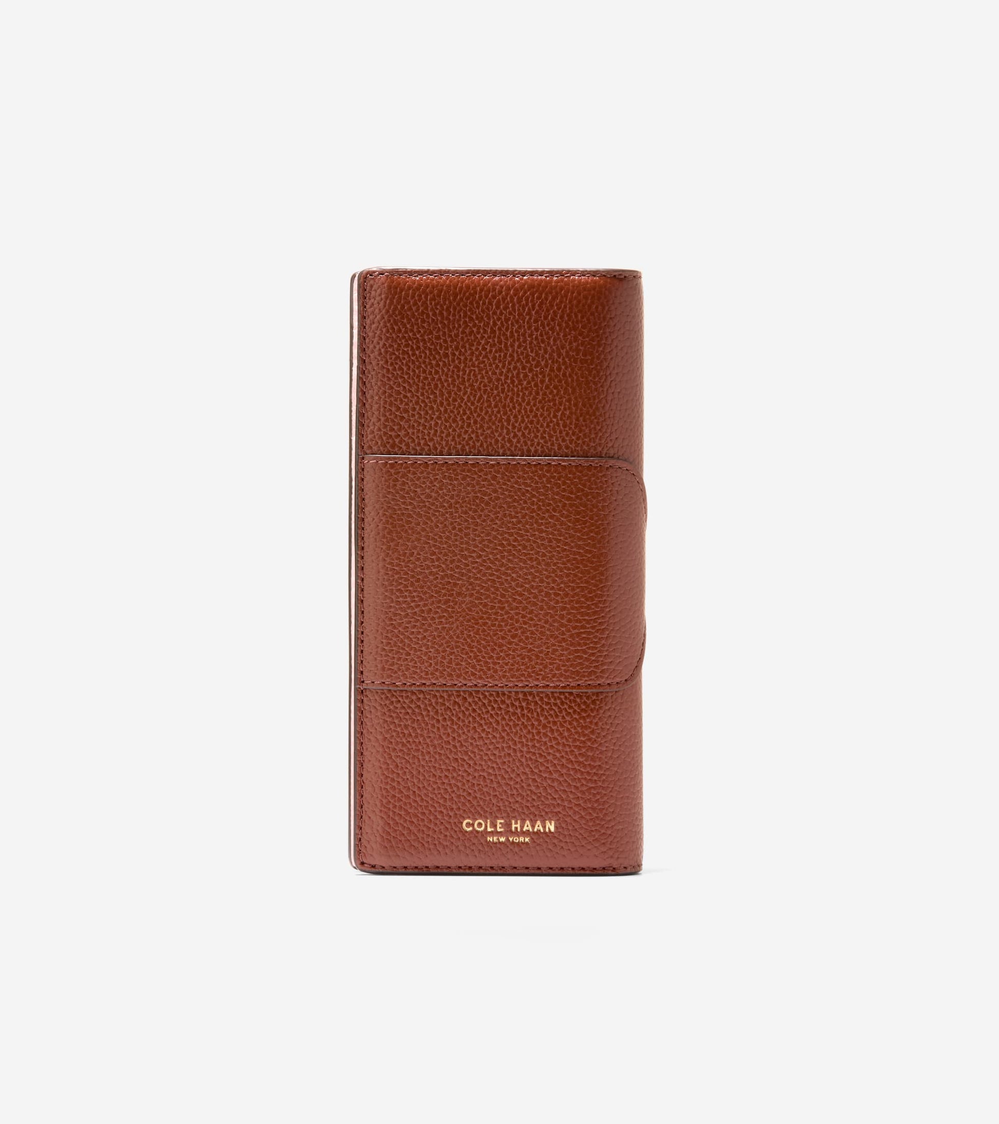 Women's Esme Vertical Wallet-Dark Cuoio-Pale Lilac