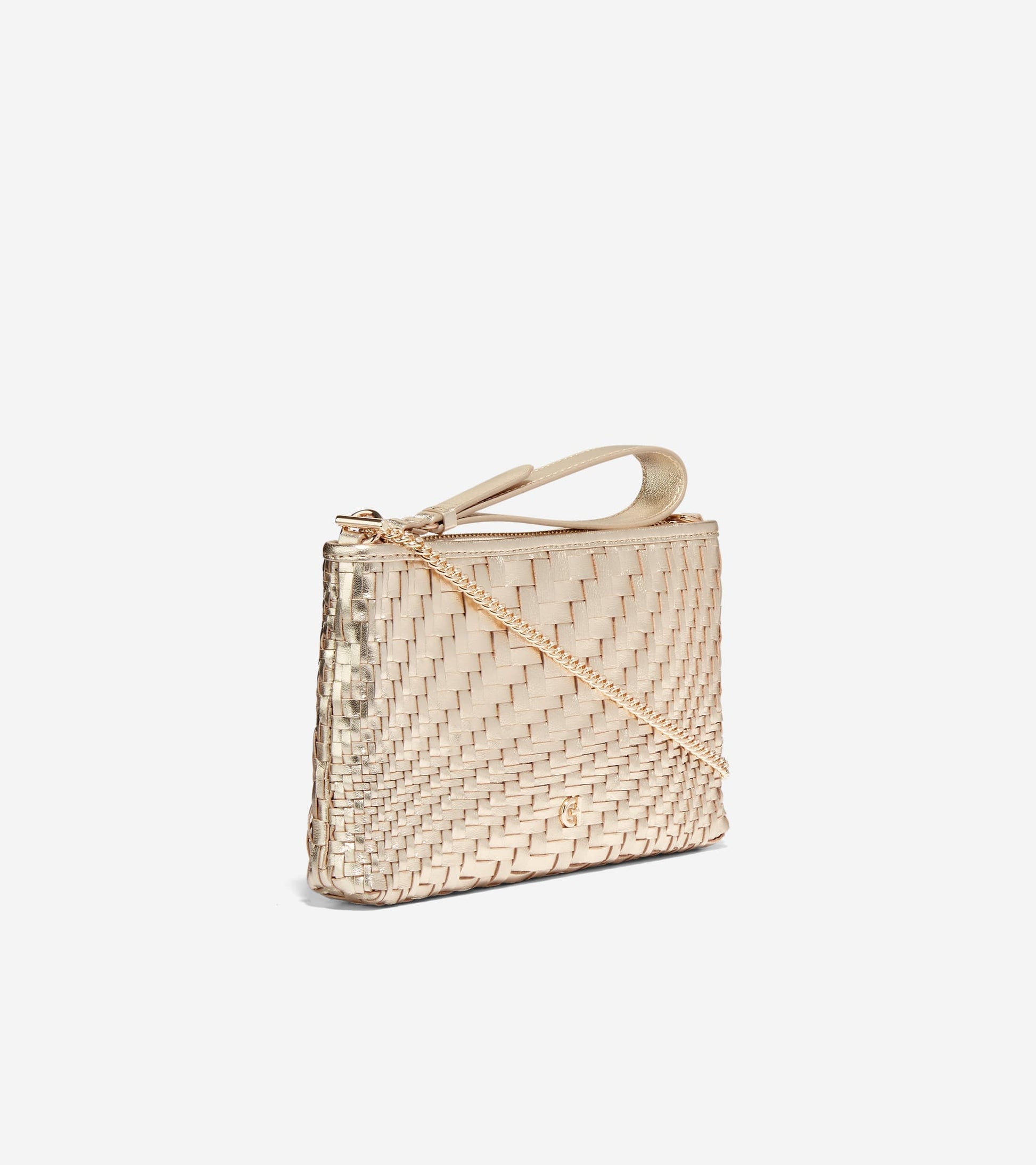 Essential Pouch-Genevieve Weave Gold
