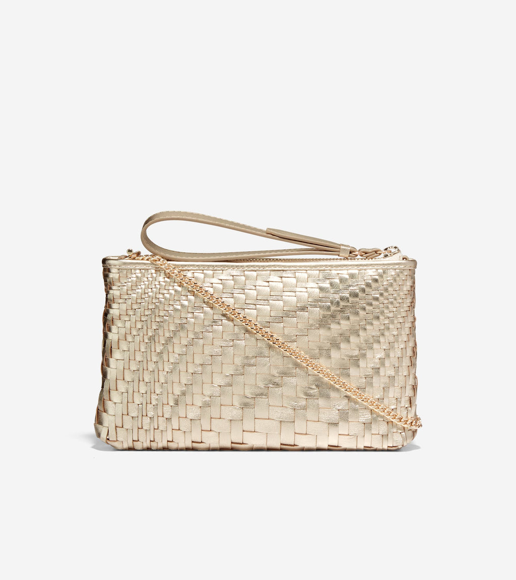Essential Pouch-Genevieve Weave Gold