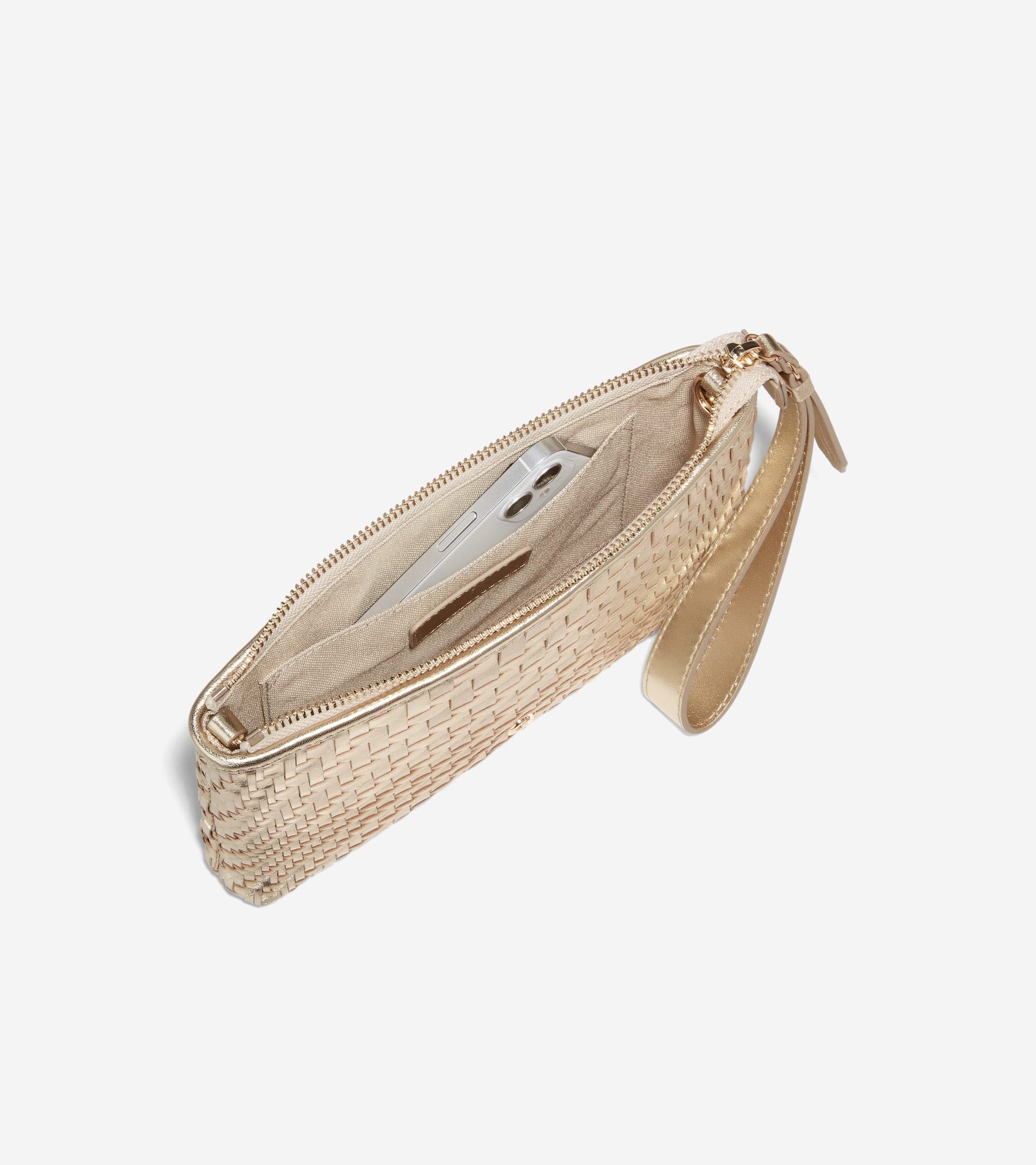 Essential Pouch-Genevieve Weave Gold