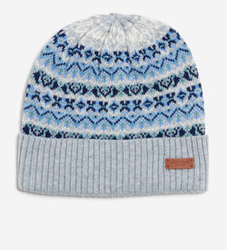 Women's Fairisle Beanie-Grey Multi