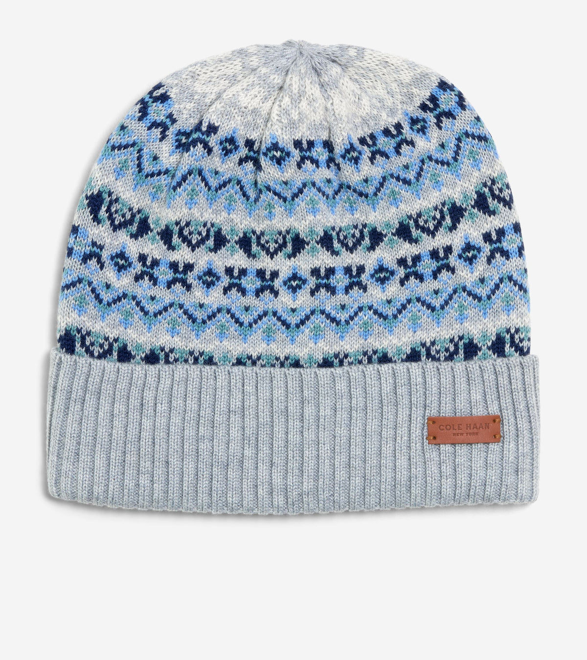 Women's Fairisle Beanie-Grey Multi