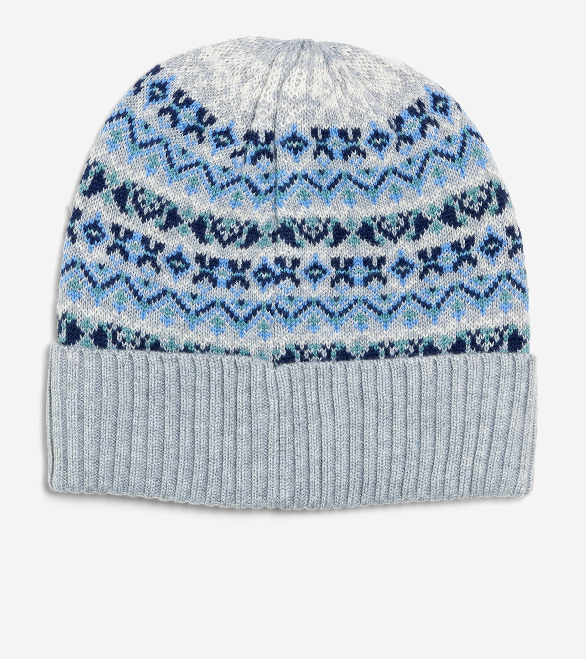 Women's Fairisle Beanie-Grey Multi