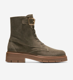 Women's Grand Flex Fenella Buckle Lace-Up Waterproof Booties-Grand Flex Fenella Lace-Up Buckle Waterproof Booties