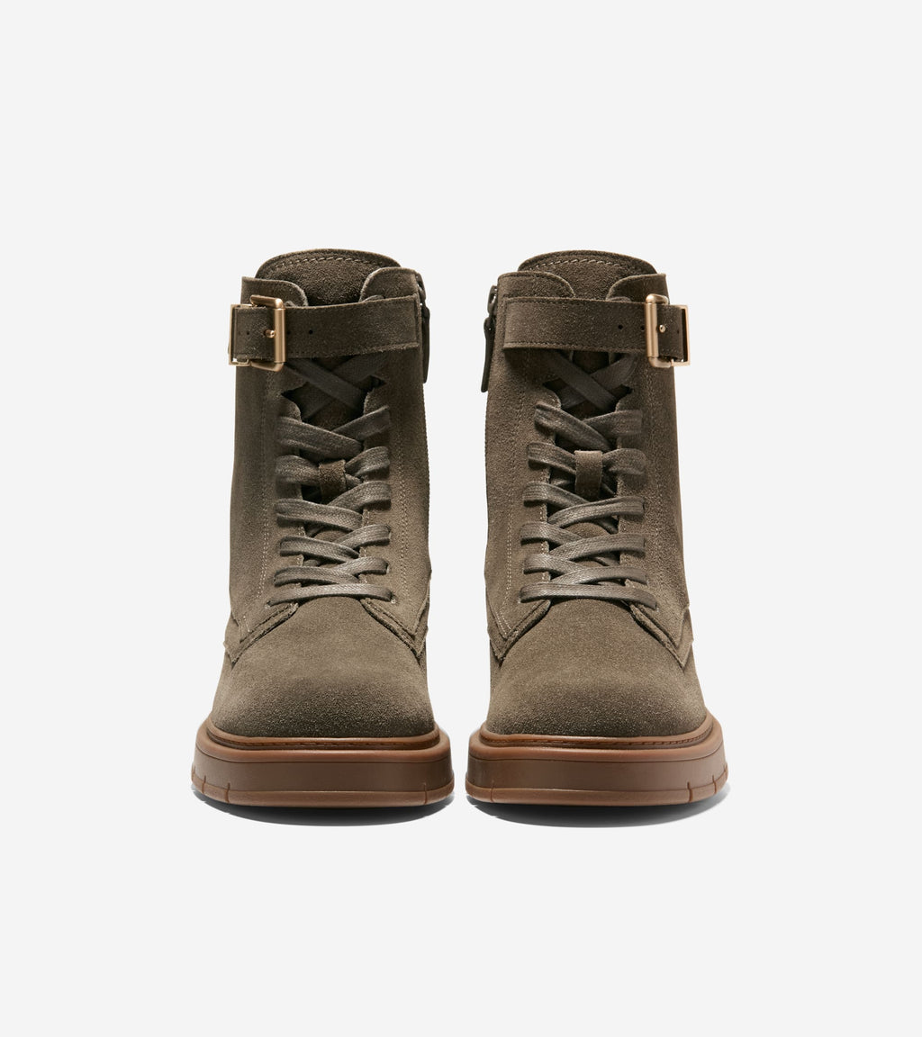 Women's Grand Flex Fenella Buckle Lace-Up Waterproof Booties-Grand Flex Fenella Lace-Up Buckle Waterproof Booties