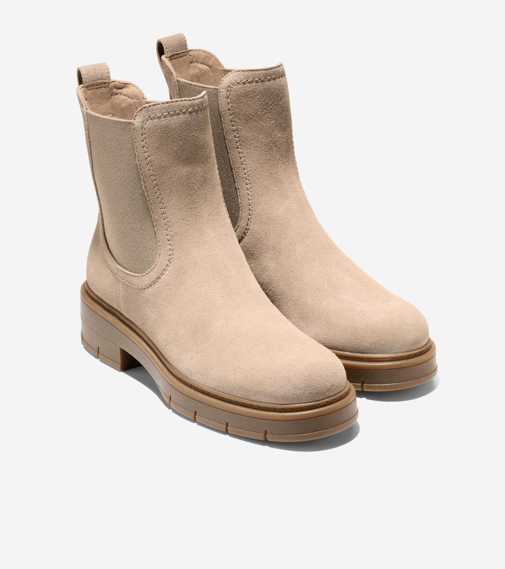 Women's Grand Flex Fenella Chelsea Waterproof Booties-Birch Beige