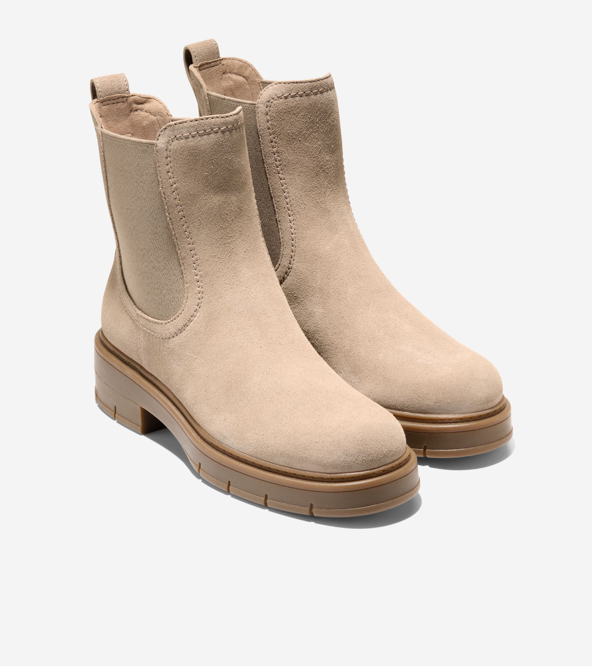 Women's Grand Flex Fenella Chelsea Waterproof Booties-Birch Beige