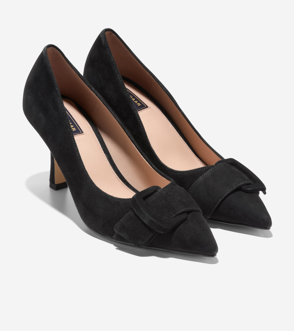 Women's Fidela Buckle Pumps-Black