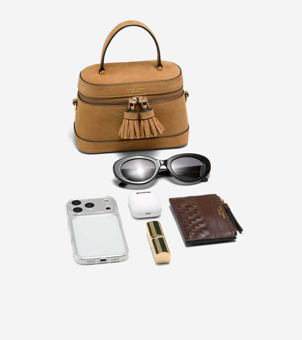 Women's Fleur Vanity Bag-Golden Honey