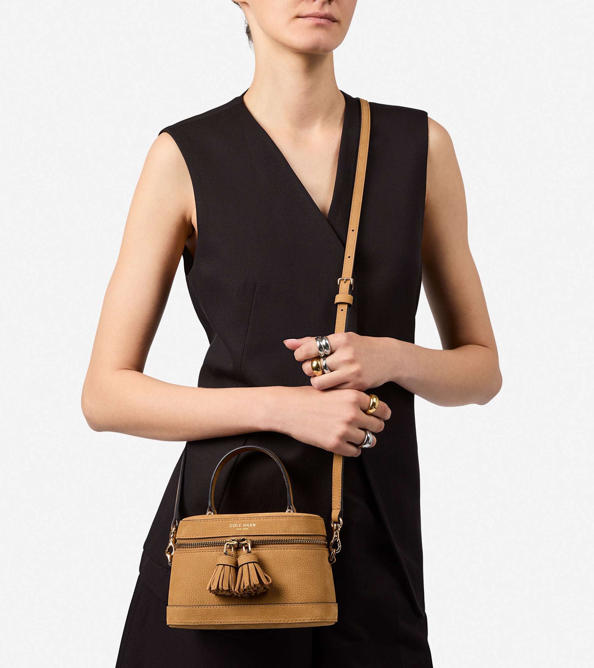 Women's Fleur Vanity Bag-Golden Honey
