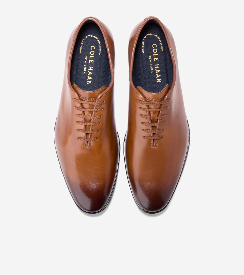 Men's Foster Grand Wholecut Oxfords-British Tan-Dark Brown