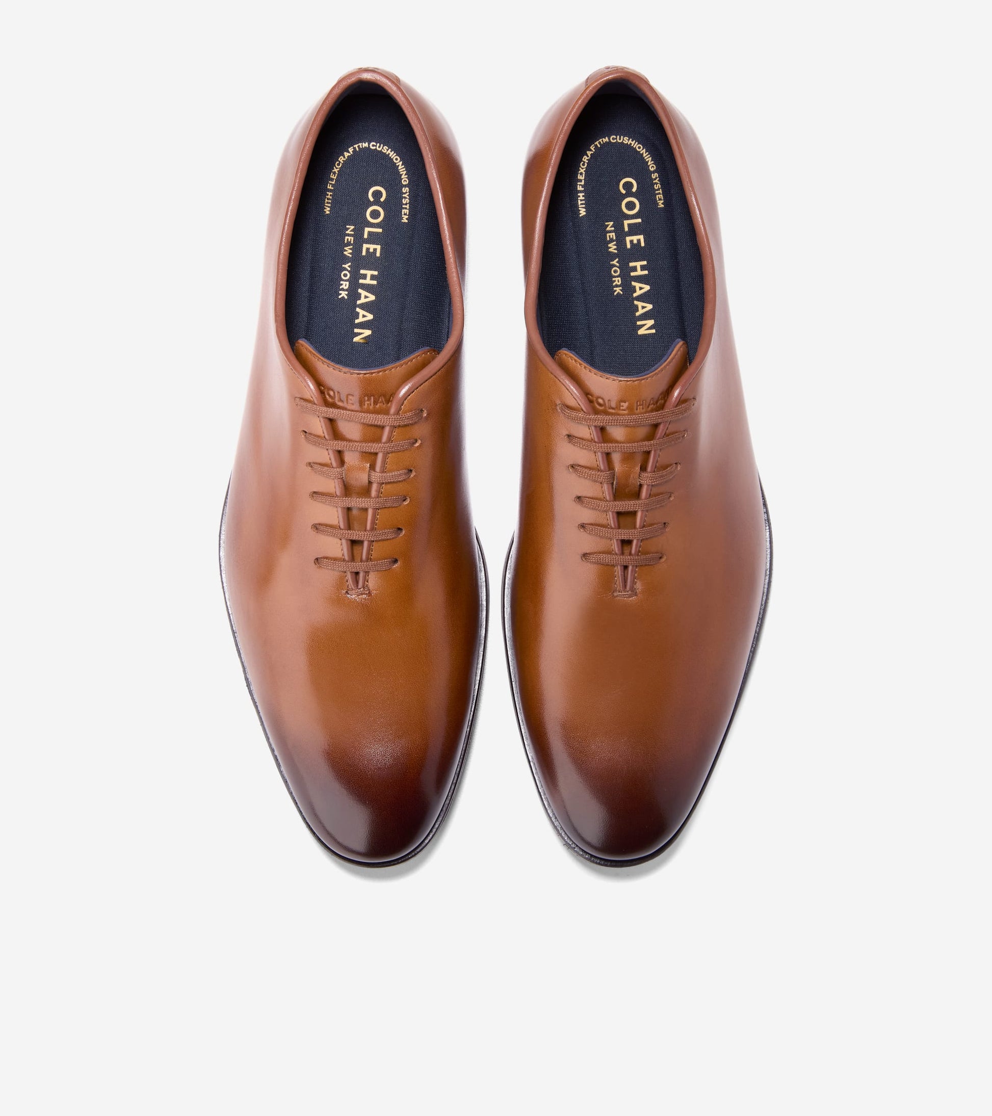 Men's Foster Grand Wholecut Oxfords-British Tan-Dark Brown