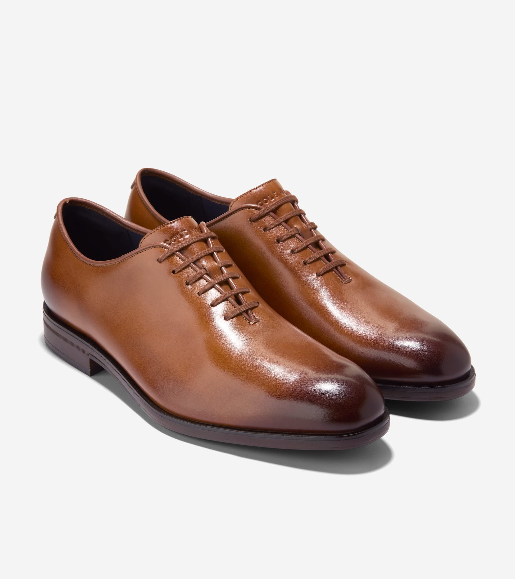 Men's Foster Grand Wholecut Oxfords-British Tan-Dark Brown