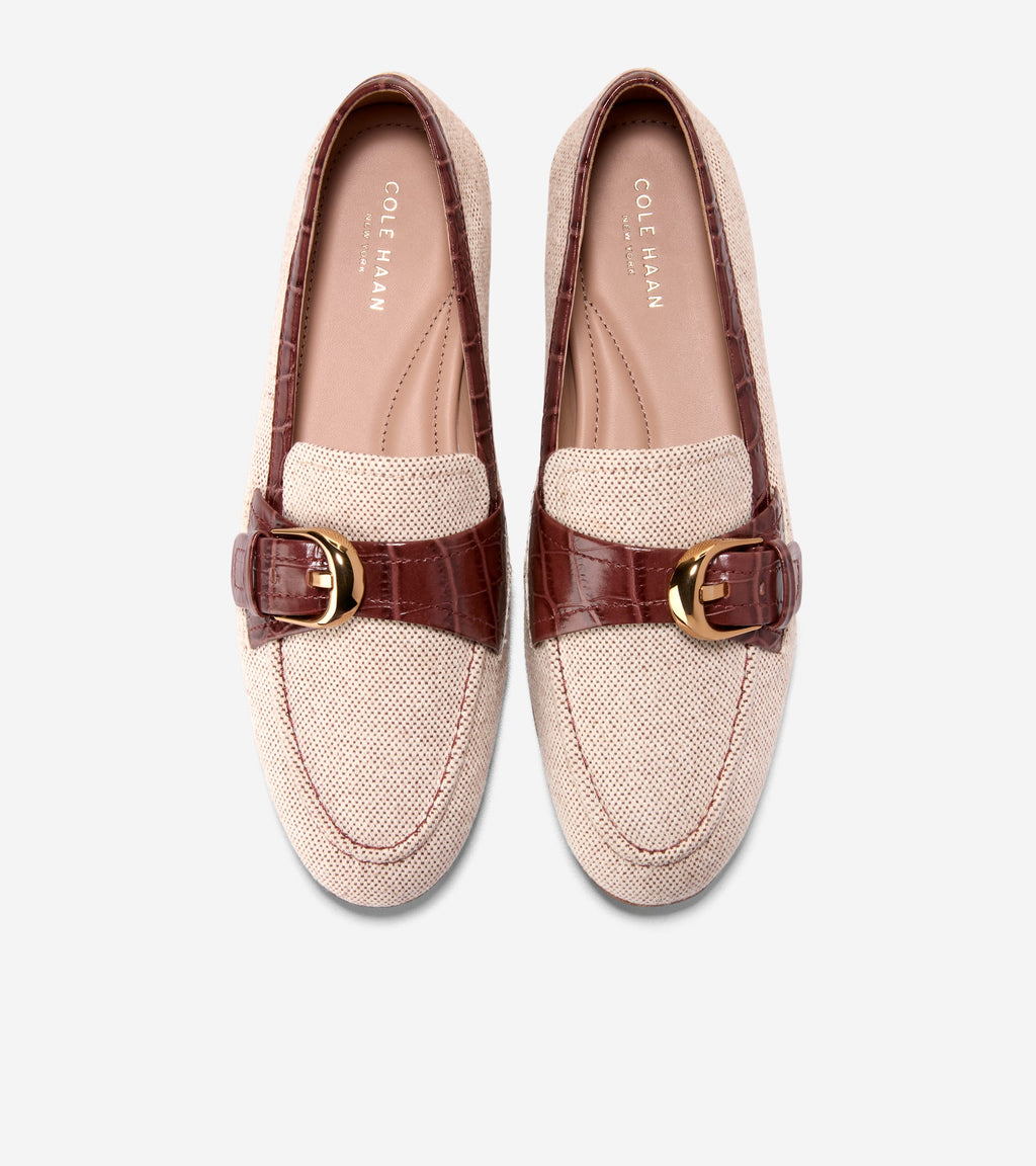 Women's Grand Ambition Alette Buckle Loafers-Mahogany Croc Print