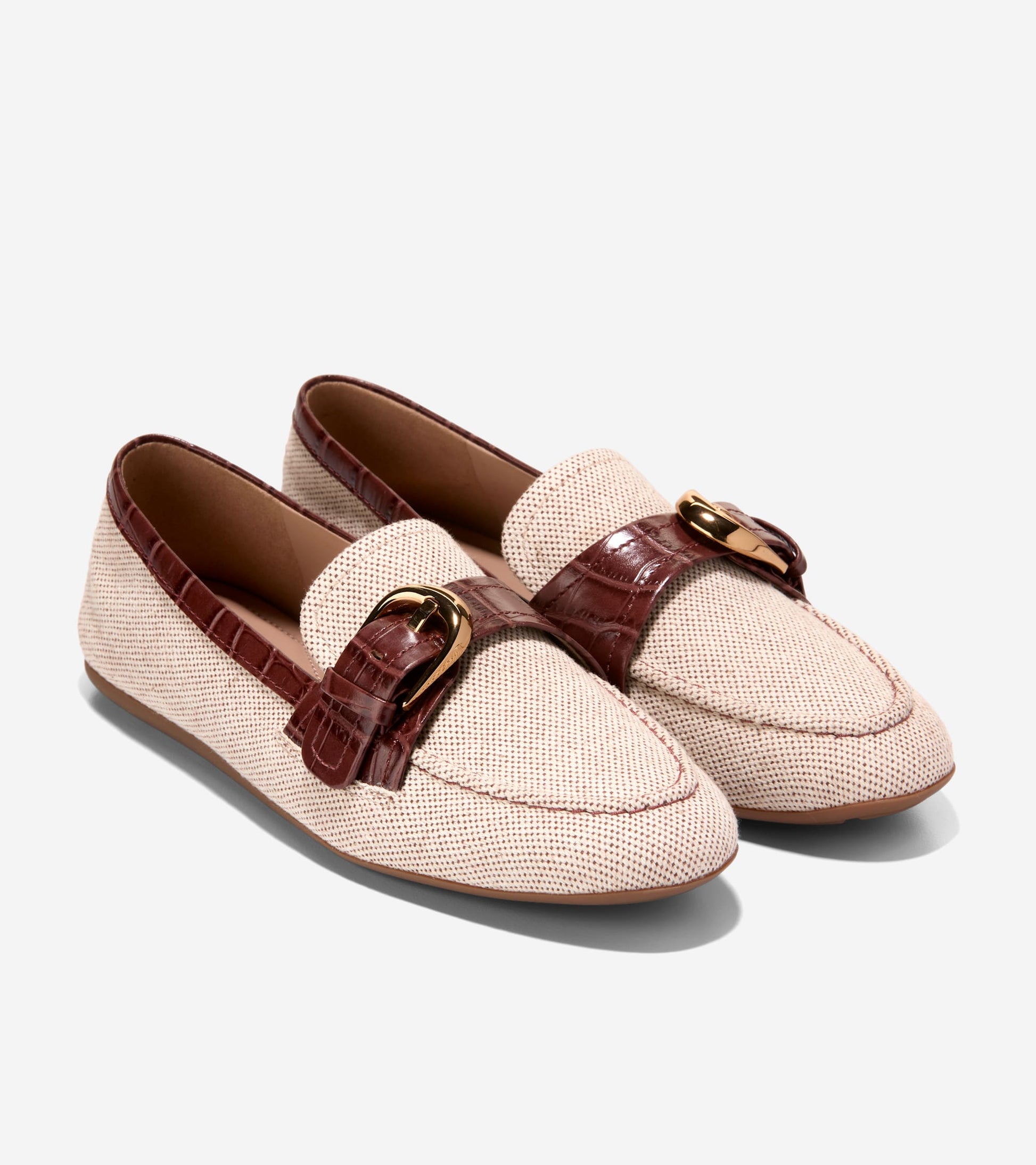 Women's Grand Ambition Alette Buckle Loafers-Mahogany Croc Print