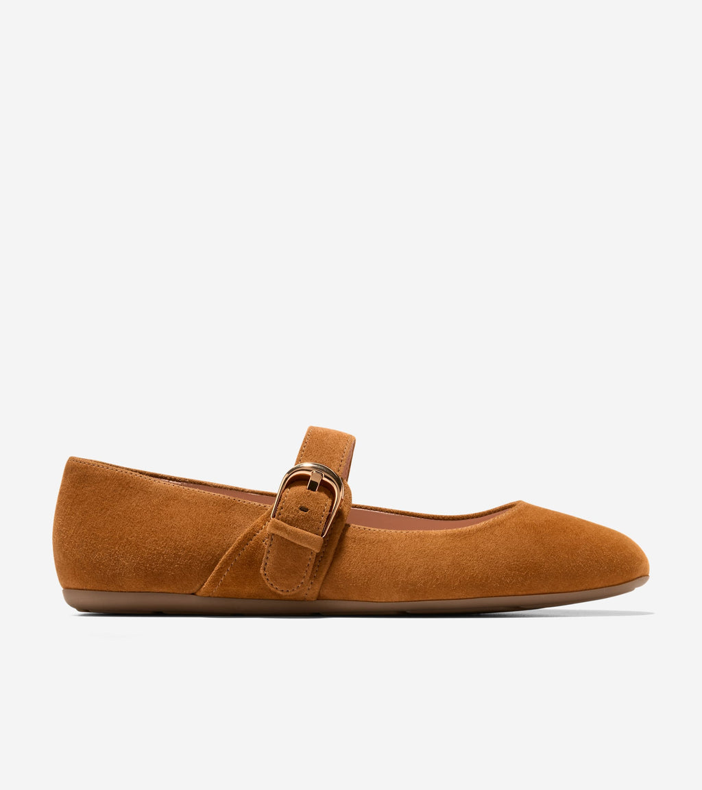 Women's Grand Ambition Alissa Mary Jane Ballet Flats-Tobacco