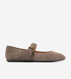Women's Grand Ambition Alissa Mary Jane Ballet Flats-Deep Olive
