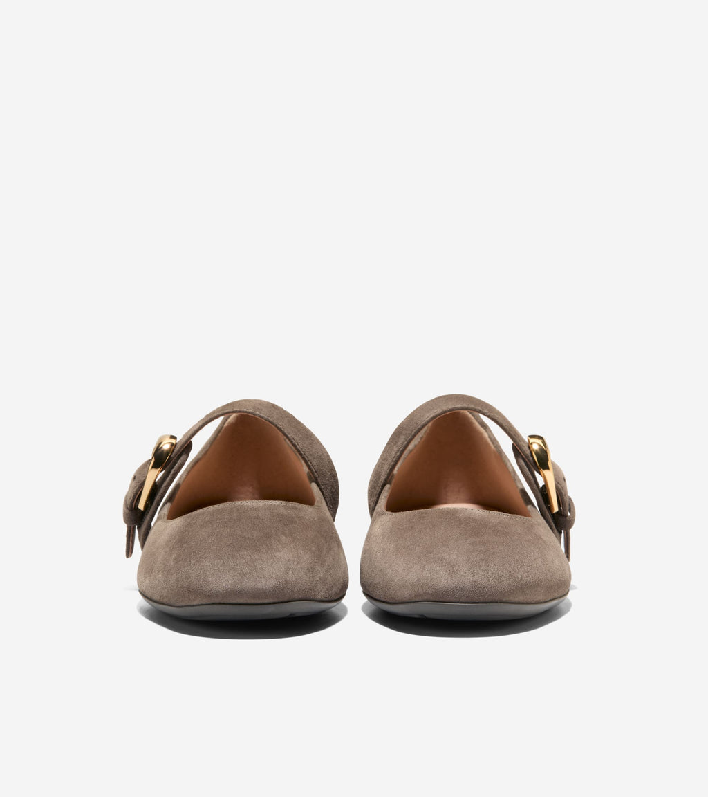 Women's Grand Ambition Alissa Mary Jane Ballet Flats-Deep Olive