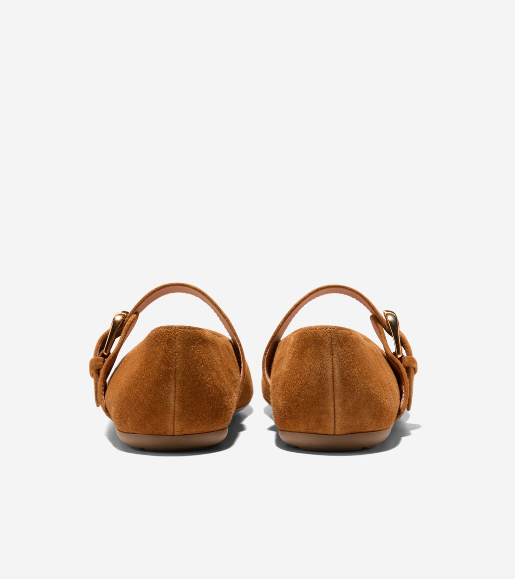 Women's Grand Ambition Alissa Mary Jane Ballet Flats-Tobacco