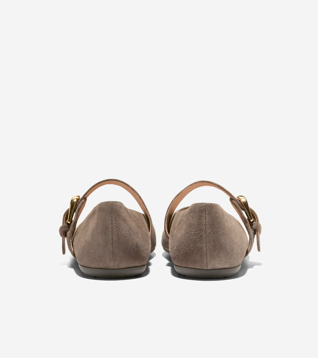 Women's Grand Ambition Alissa Mary Jane Ballet Flats-Deep Olive