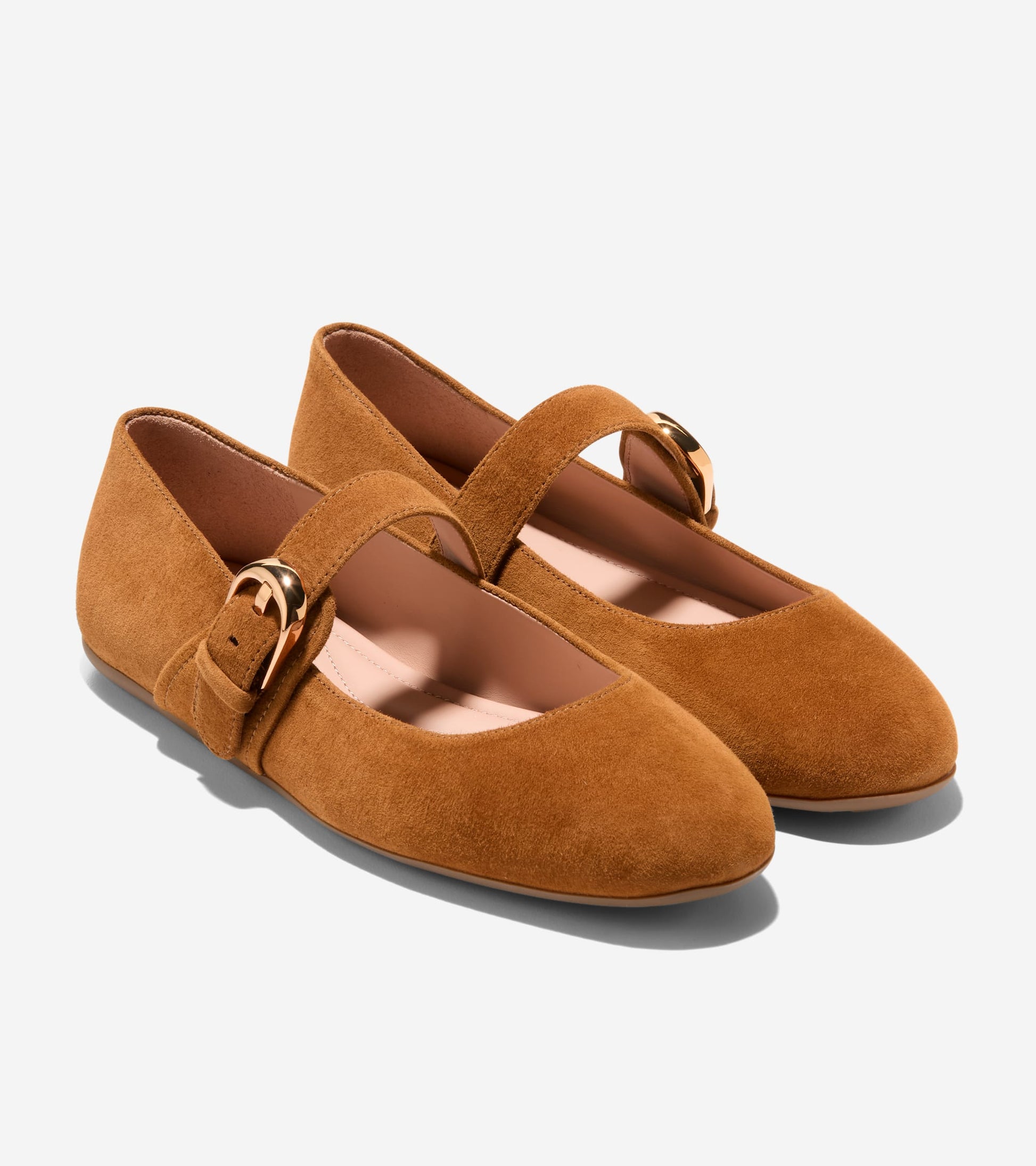 Women's Grand Ambition Alissa Mary Jane Ballet Flats-Tobacco