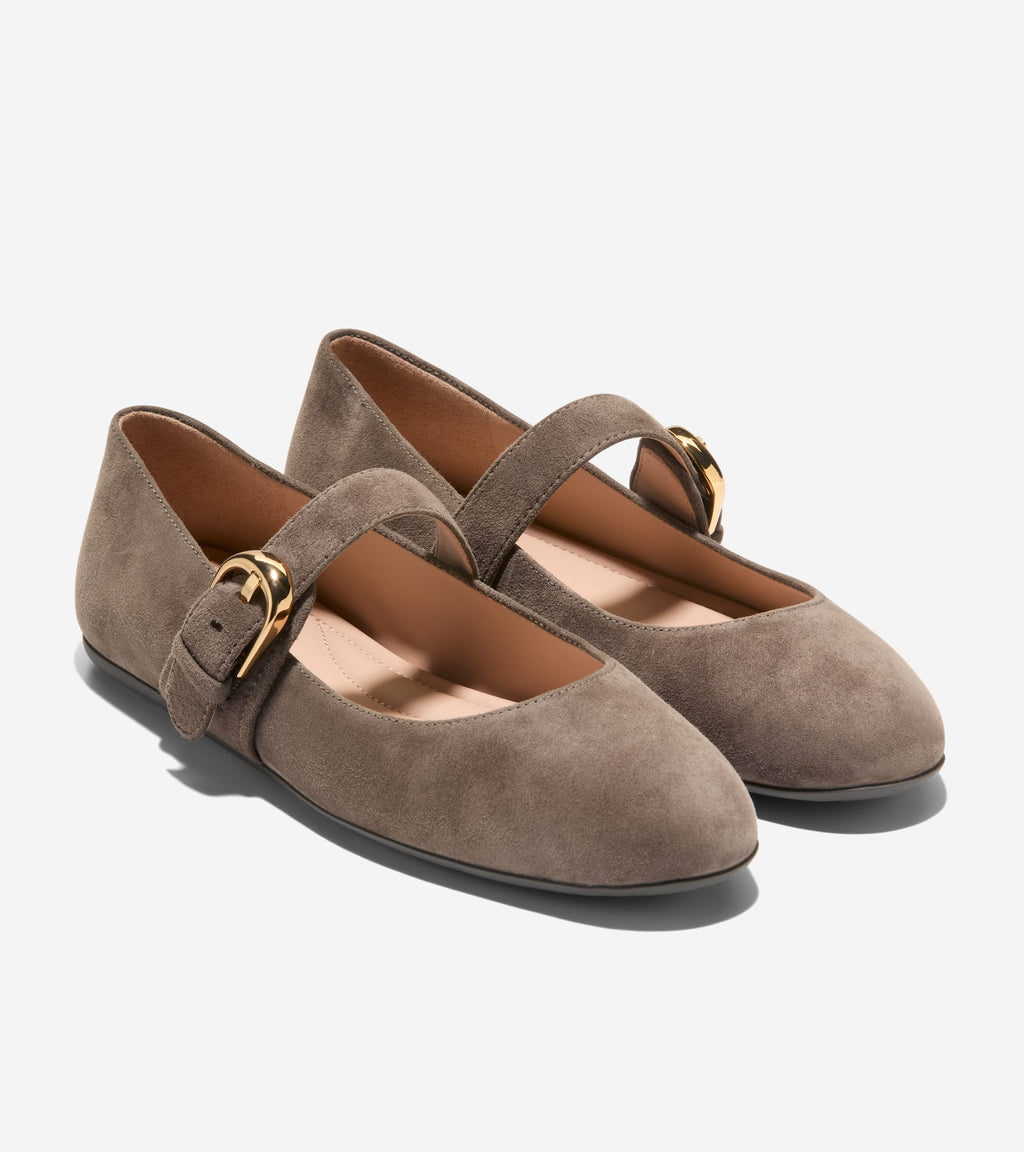 Women's Grand Ambition Alissa Mary Jane Ballet Flats-Deep Olive