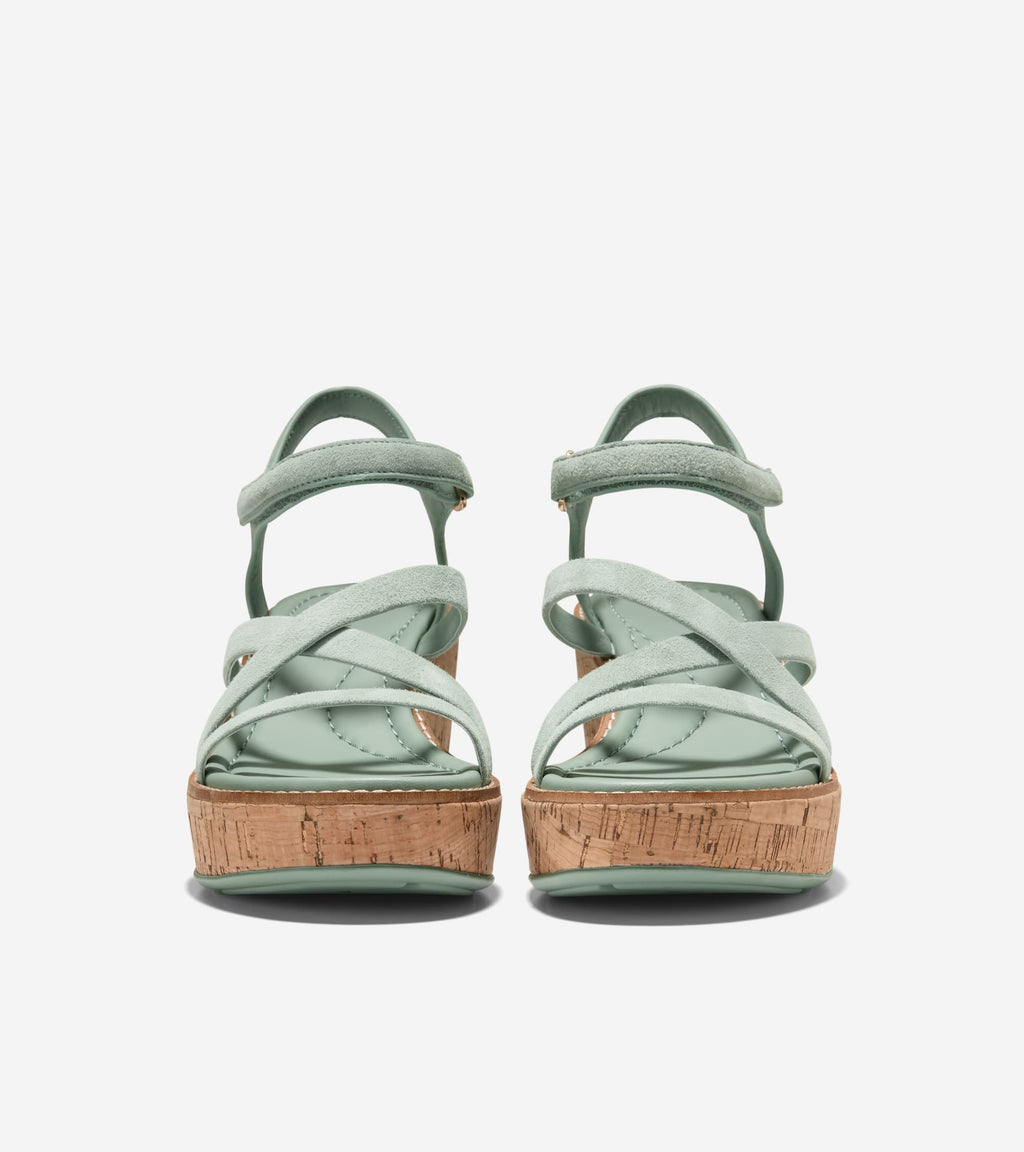 Women's Grand Ambition Azzura Strappy Wedge Sandal-Lily Pad-Cork