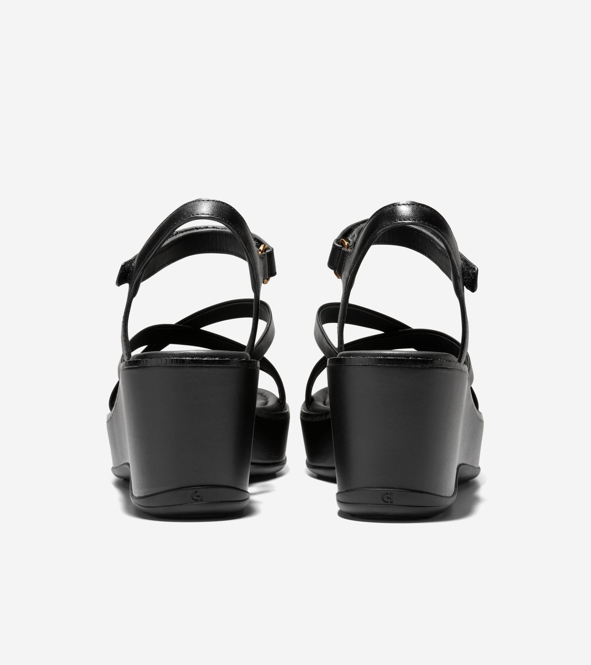 Women's Grand Ambition Azzura Strappy Wedge Sandal-Black