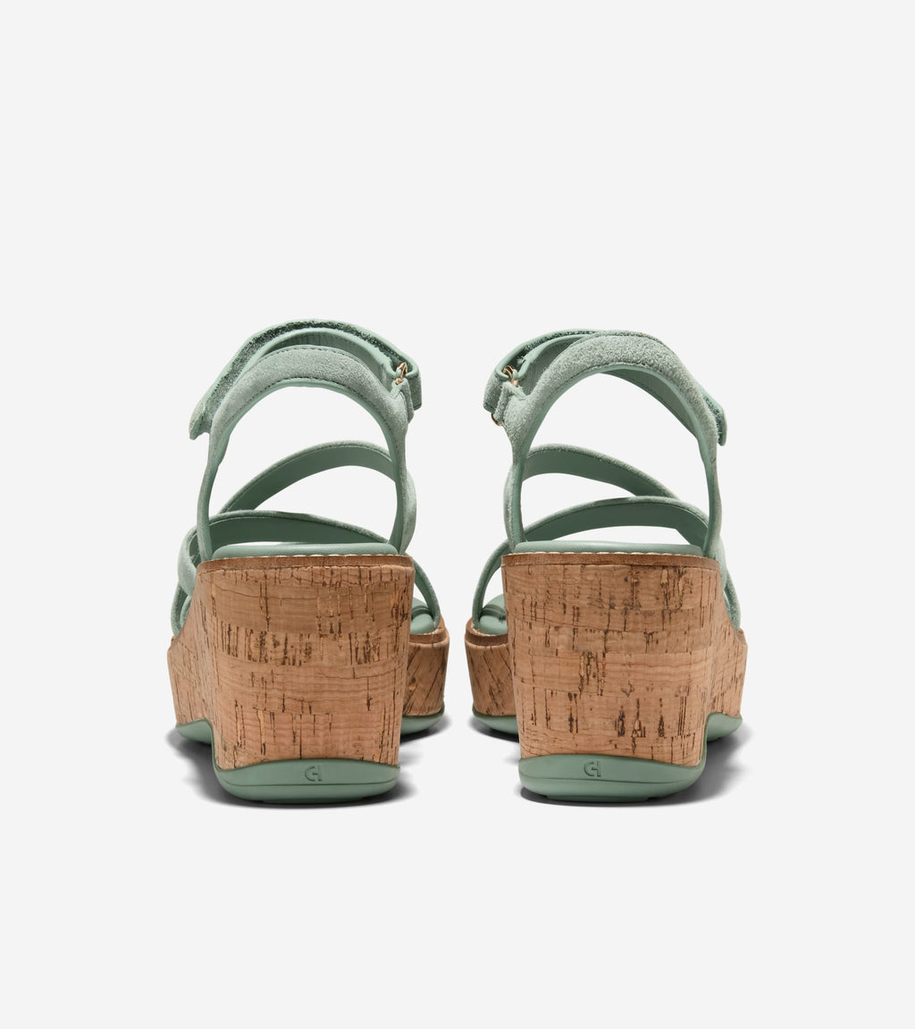 Women's Grand Ambition Azzura Strappy Wedge Sandal-Lily Pad-Cork