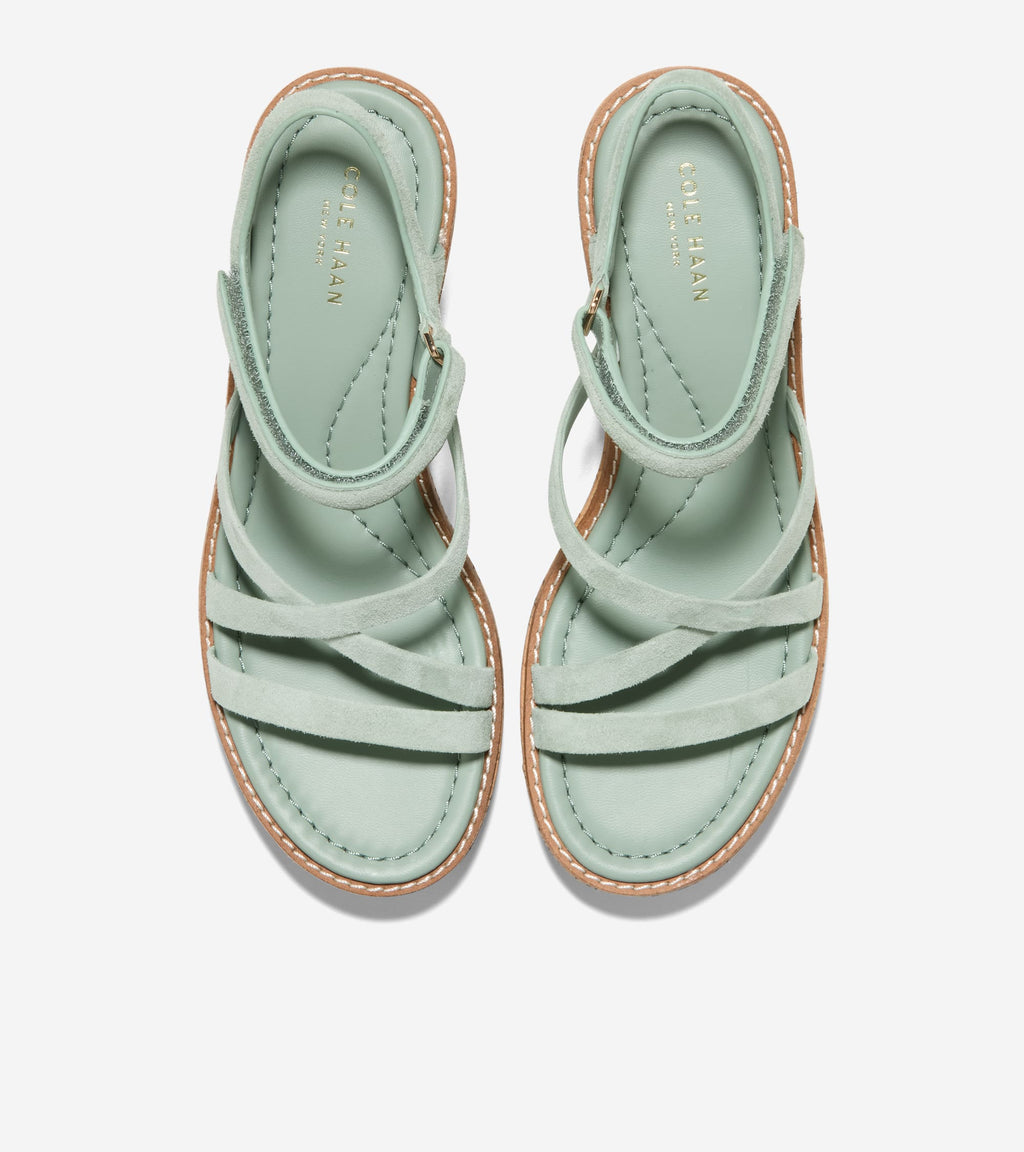 Women's Grand Ambition Azzura Strappy Wedge Sandal-Lily Pad-Cork