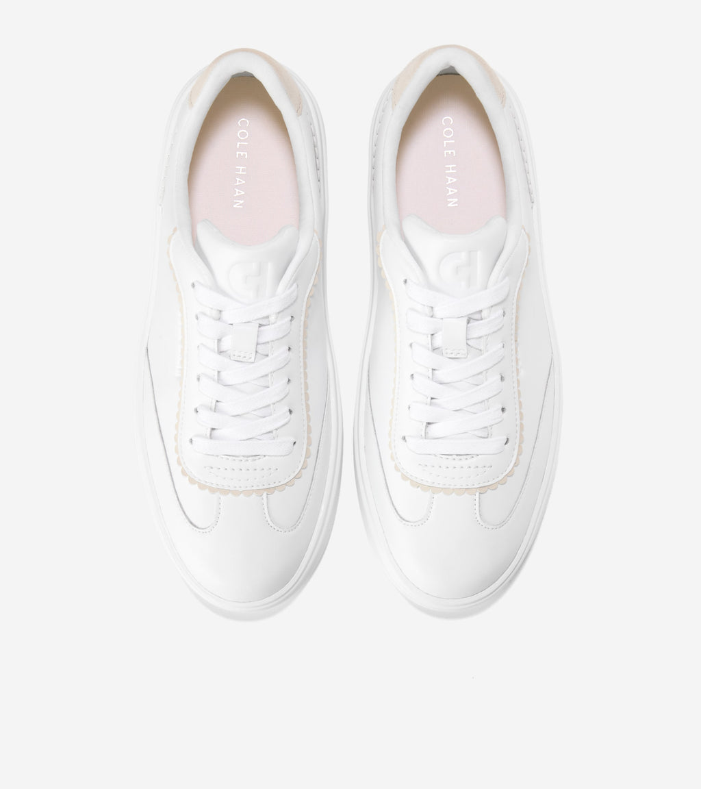 Women's Grand Crosscourt Arlowe Sneakers-White-Silver Birch