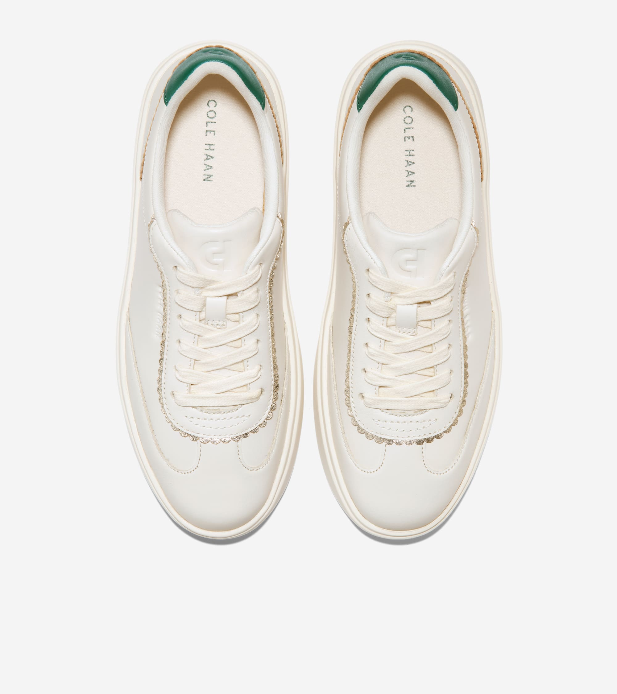 HARU品‼️ホワイト＆ブラックオリジナル Women's Grand Crosscourt Arlowe Sneakers in Green, white | Cole Haan