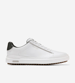 Men's Grand Crosscourt Waterproof Golf Shoes-White-Black