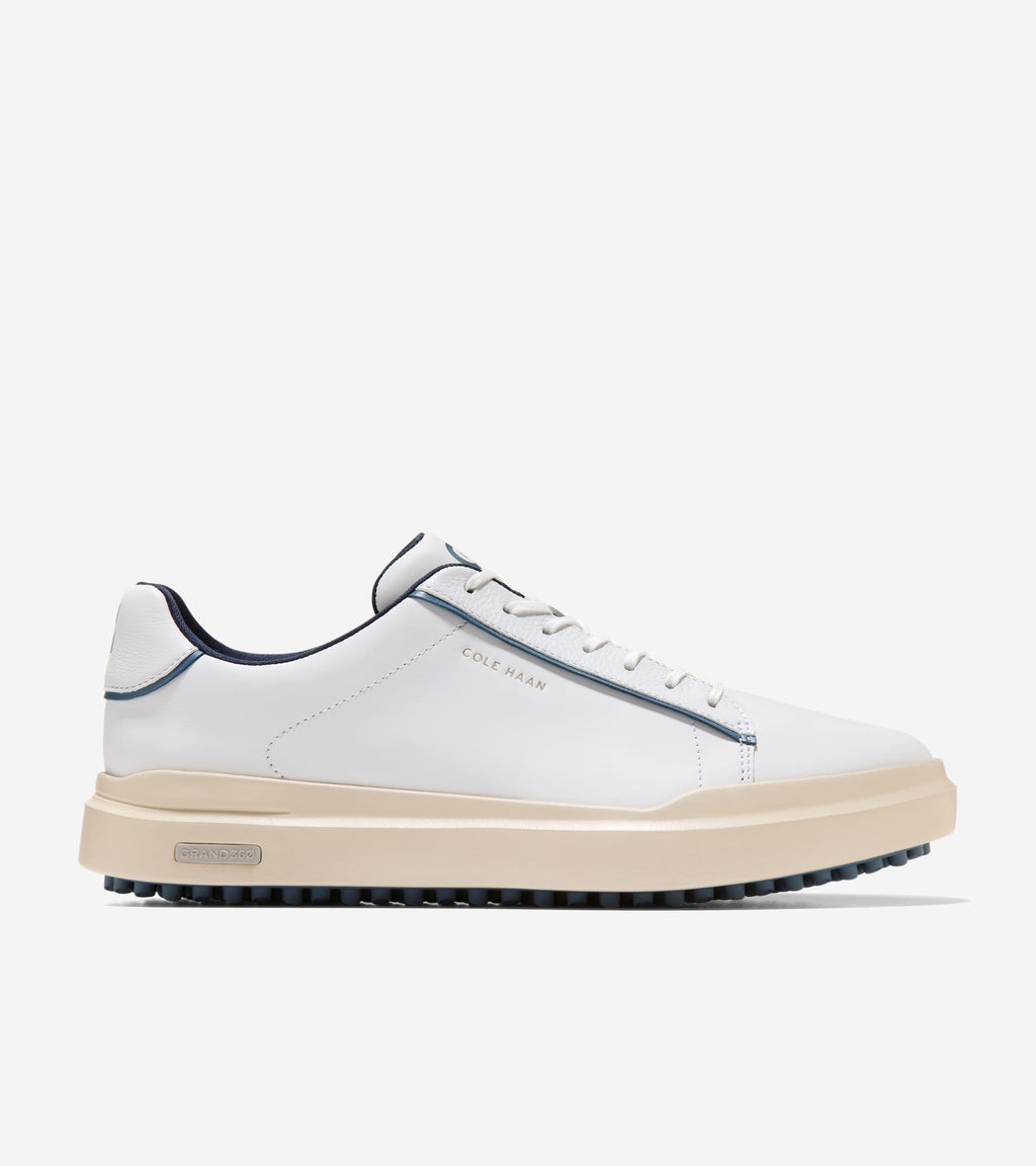 Men's Grand Crosscourt Waterproof Golf Shoes-White-China Blue-Ivory
