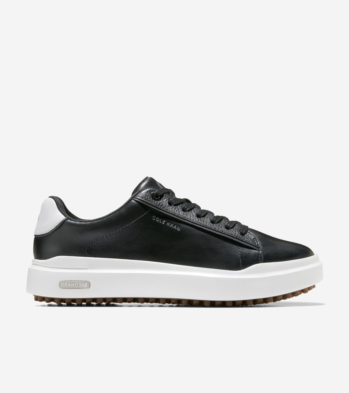 Women's Grand Crosscourt Waterproof Golf Shoes Sneakers-Black-White