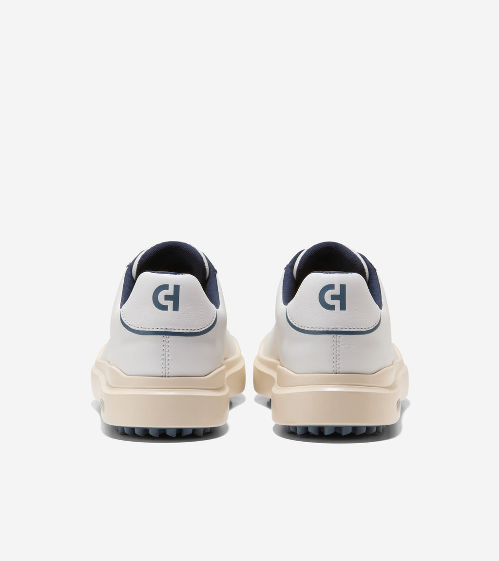 Men's Grand Crosscourt Waterproof Golf Shoes-White-China Blue-Ivory