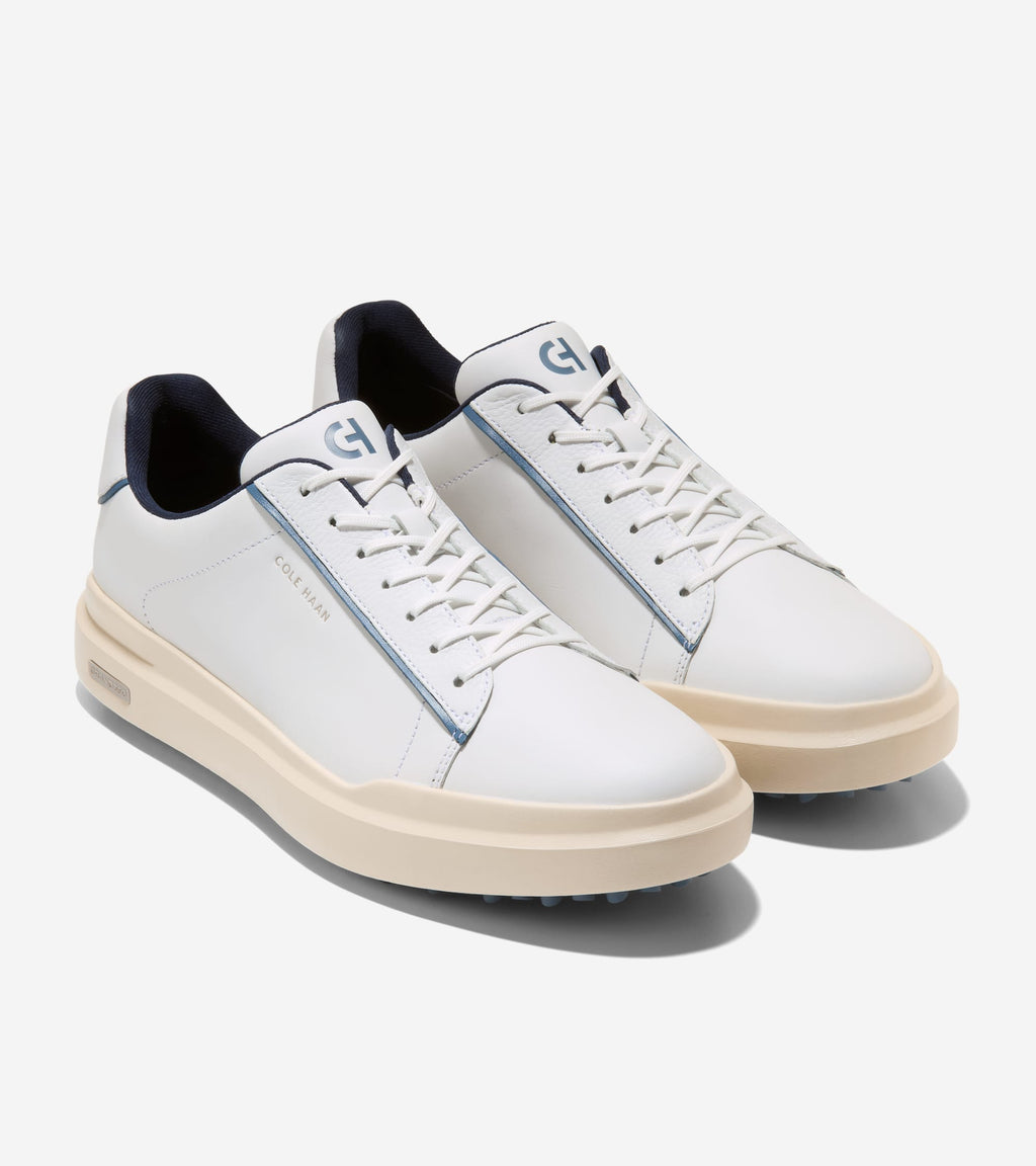 Men's Grand Crosscourt Waterproof Golf Shoes-White-China Blue-Ivory